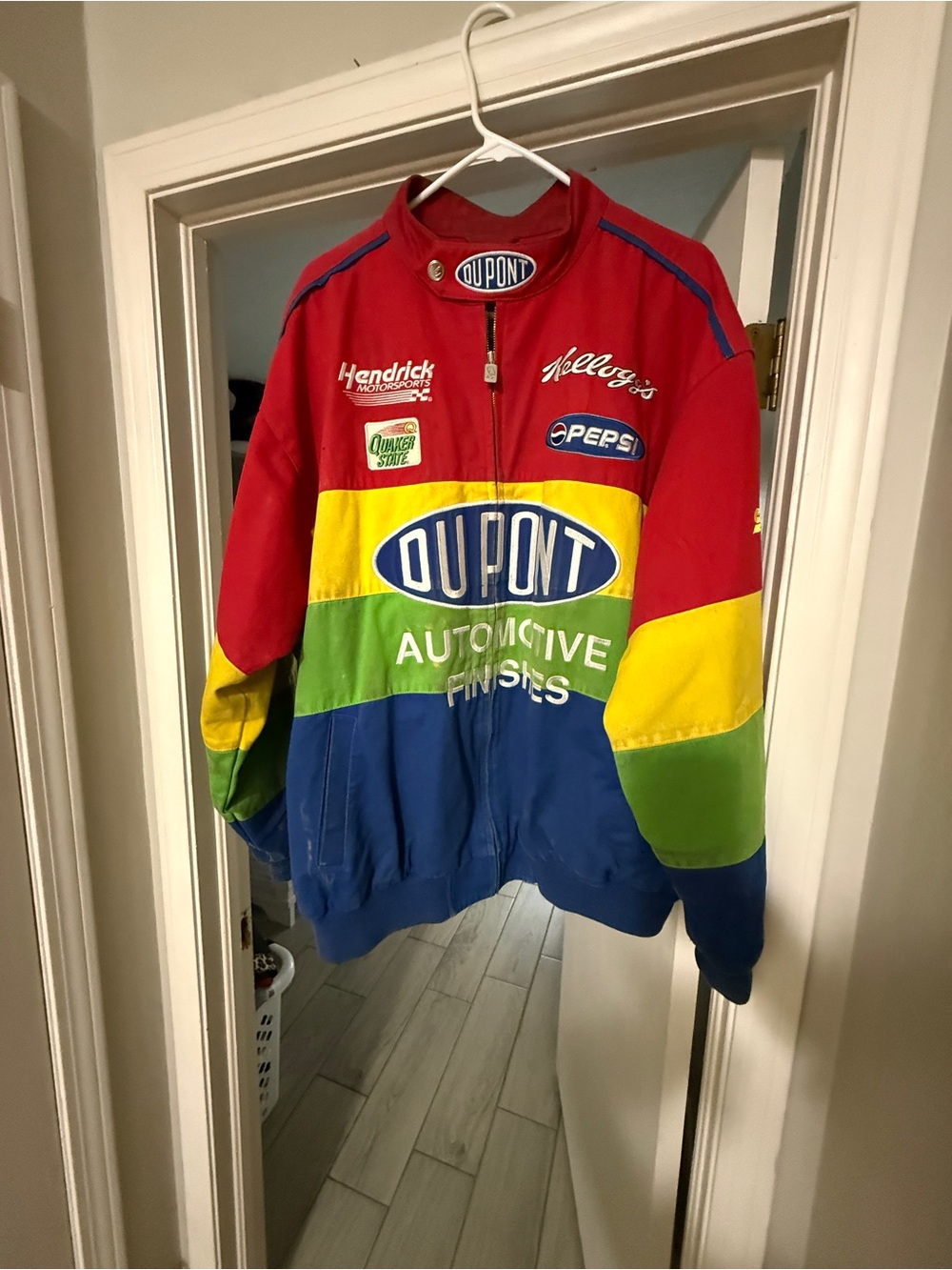 Chase Authentics Multi-Color DuPont Racing Bomber Jacket